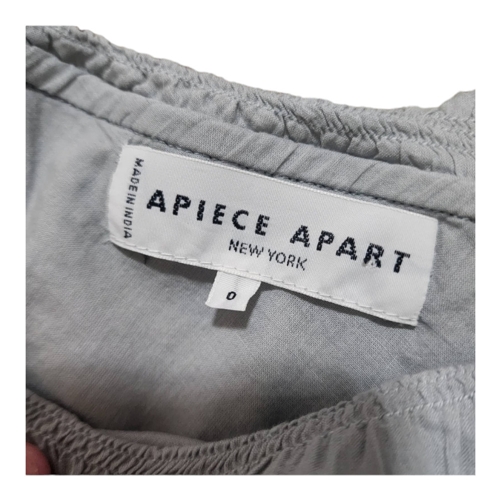 APIECE APART ONE SHOULDER RUFFLE TOP size 0 xs - Picture 7 of 10